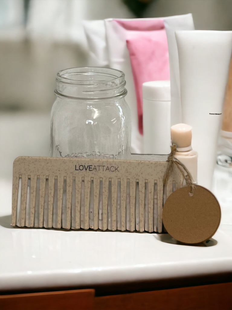 Wheat Straw Wide Tooth Detangling Shower Combs