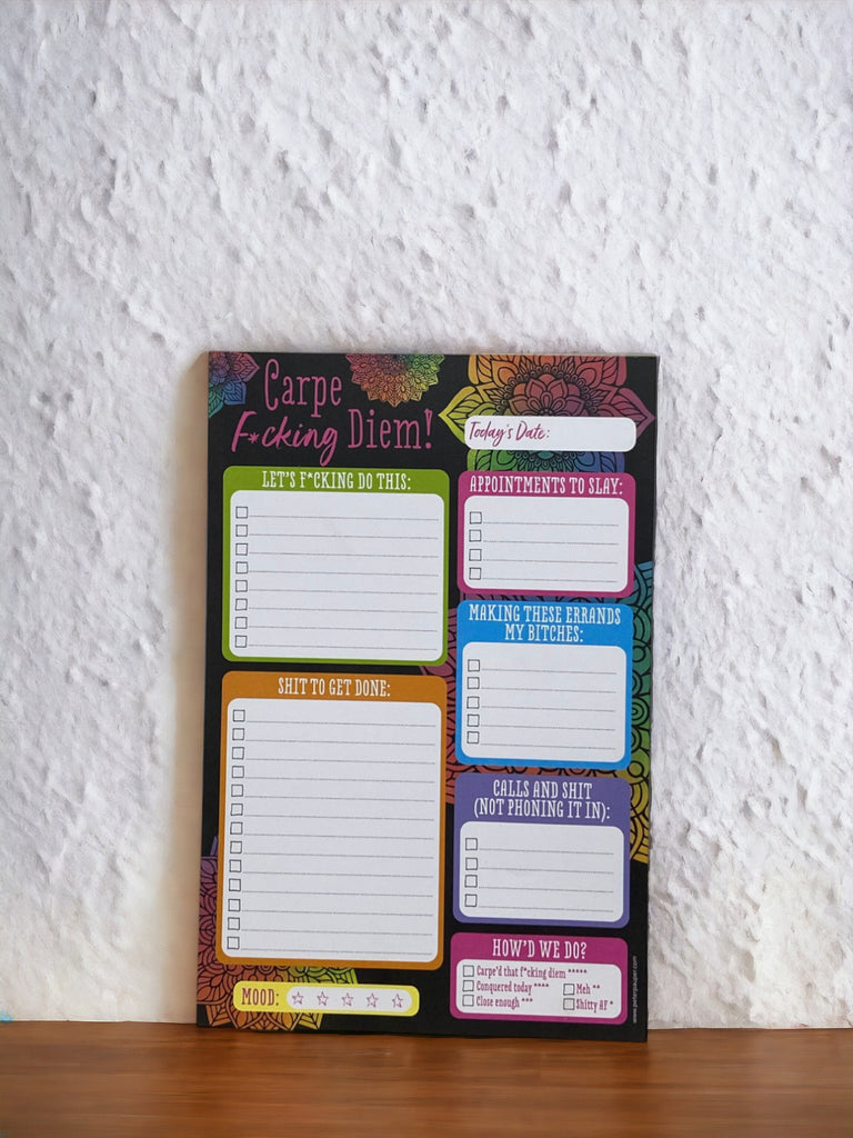 Notebooks - Carpe F*cking Diem Note Pad