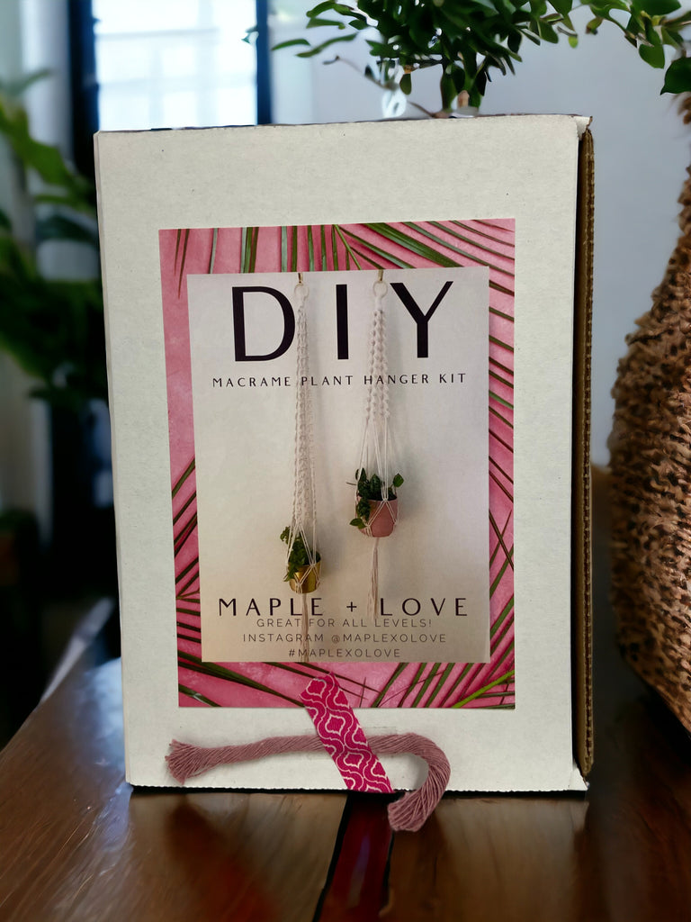 Plant Hanger Kit - DIY Macrame Plant Hanger Kit